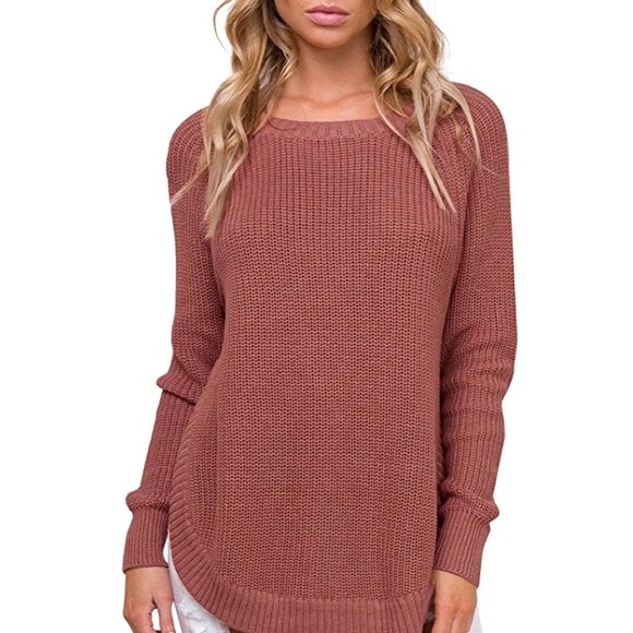 Sweaters - Knitted Pullover Sweater